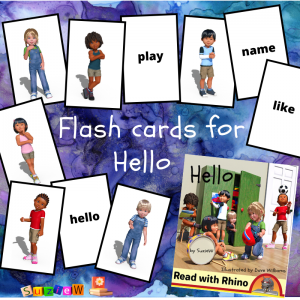 flashcards graphic for Hello