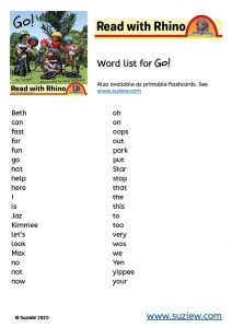 word list for Go