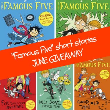 Win 5 Famous Five colour short stories in the June #Giveaway